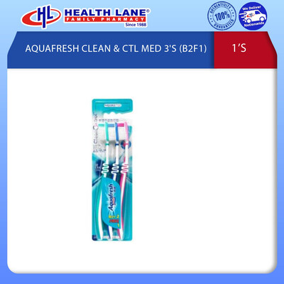 AQUAFRESH CLEAN & CTL MED 3'S (B2F1)